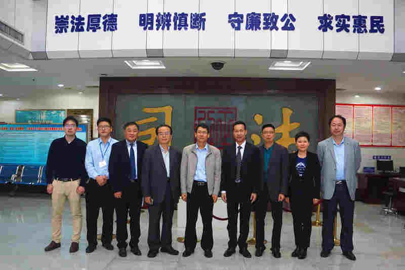 我会赴惠城区人民法院就法律共同体建设召开交流座谈会