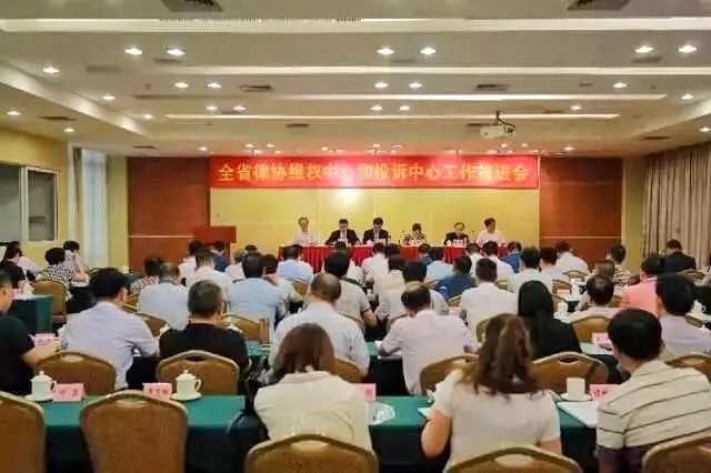 我会作为"全省维权先进代表″在省律协维权中心和投诉中心工作推进会上发言