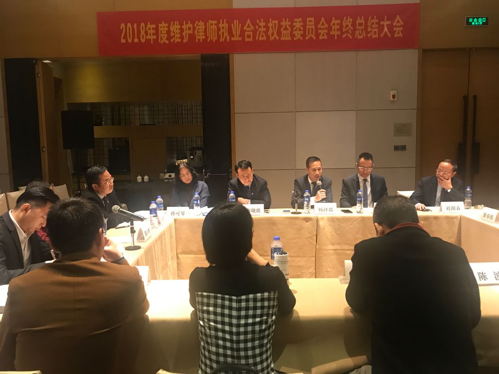 惠州市律师协会维护律师执业合法权益委员会2018年度年终总结会顺利召开