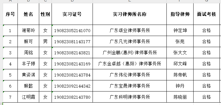 2024年10月实习面试考核结果公示（3）